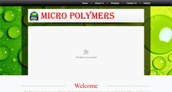 Desktop Screenshot of micropolymersindia.com