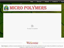 Tablet Screenshot of micropolymersindia.com